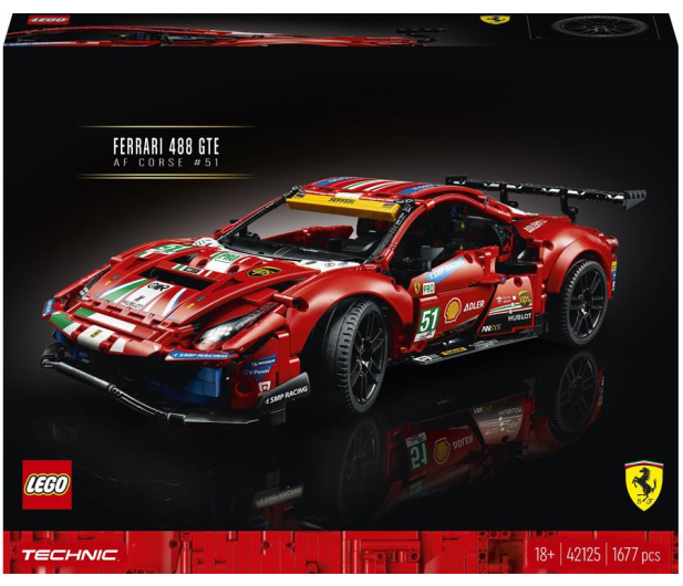 LEGO Technic 42125 Ferrari 488 GTE AF Corse #51 - 1012754 - zdjęcie